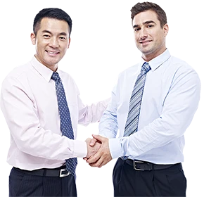 Китайский и русский бизнесмены